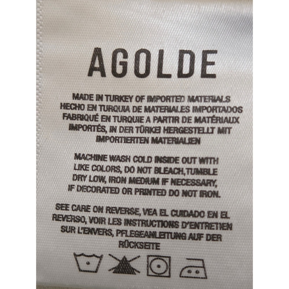 AGOLDE Low Slung Baggy Jeans Wide Leg Women 28 Liber Blue NWT $228 A9079-1535 - Picture 7 of 9